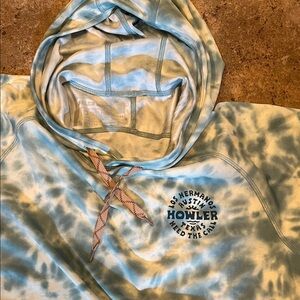 Howler Brothers Light Blue Tie-Dye Hoodie